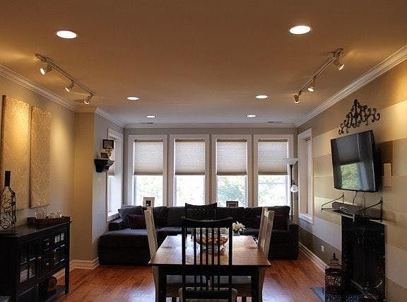 Lots of windows in the living room