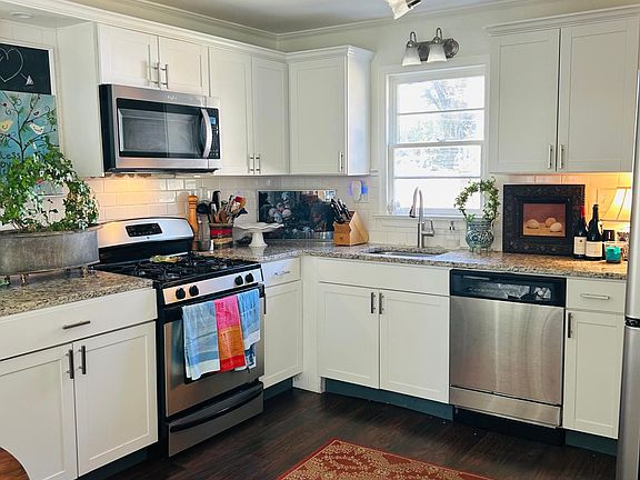 Kitchen with gas stove