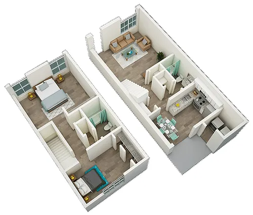 Floor plan 2 Bedroom