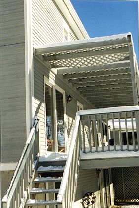 Previously installed deck