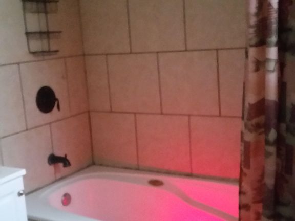 lighted hydrotherapy tub