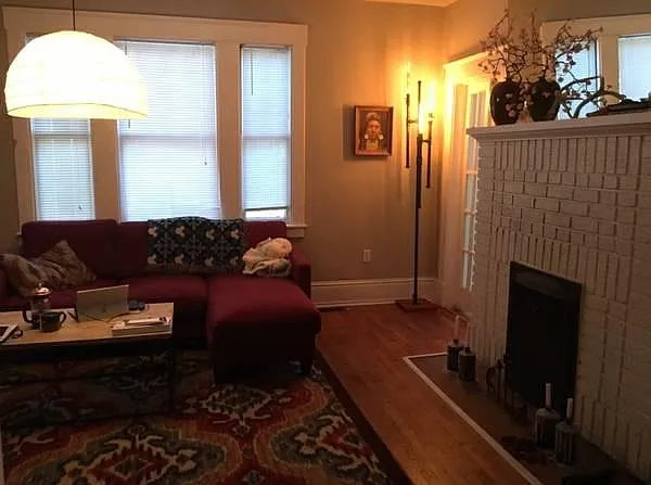 Living room with furniture