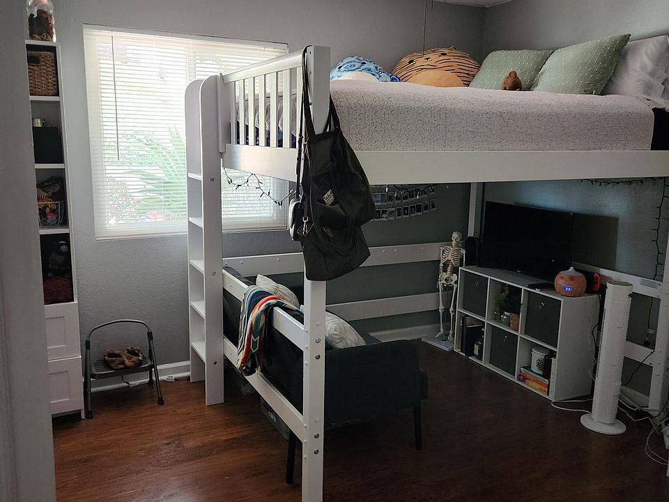 Loft bed can stay (Queen Size) just provide mattress..
