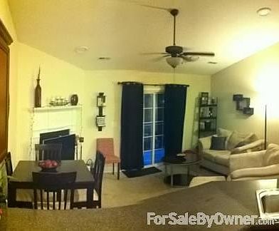 Bay window in living room