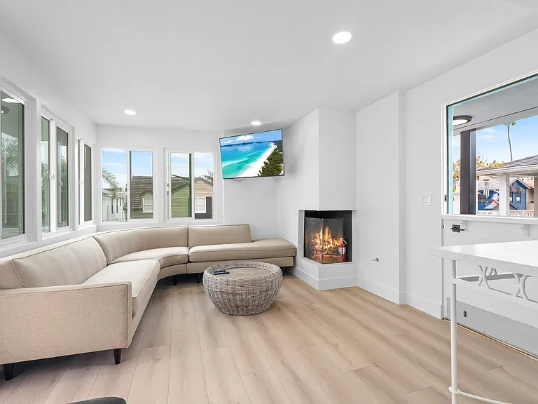 Living room with amazing view of the bay