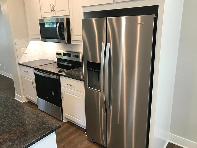 Kitchen with stainless appliances