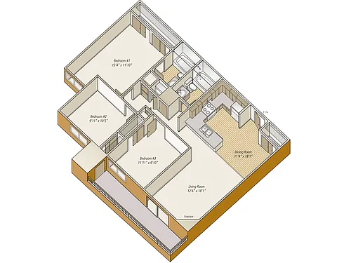 Floor plan C1R