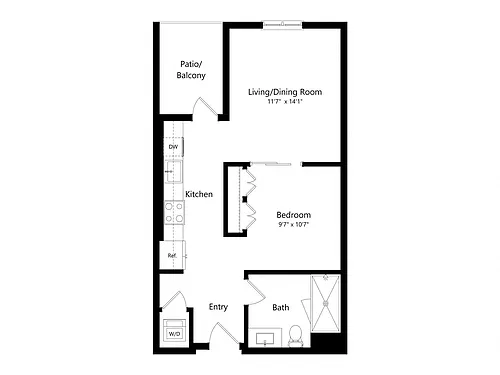 Floor plan S1ADA