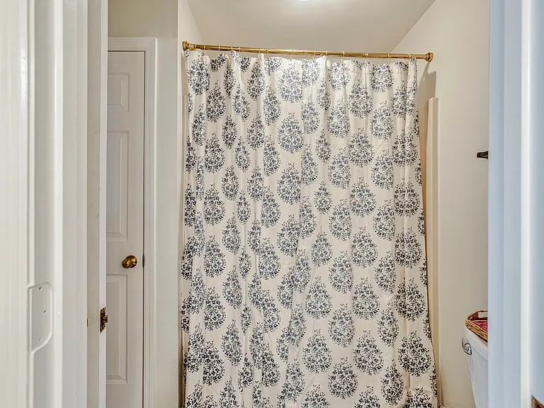 Shower with bathtub
