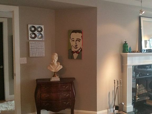 fire place in living room