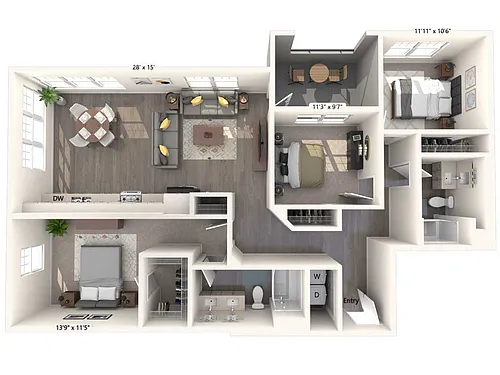 Floor plan C1-1350
