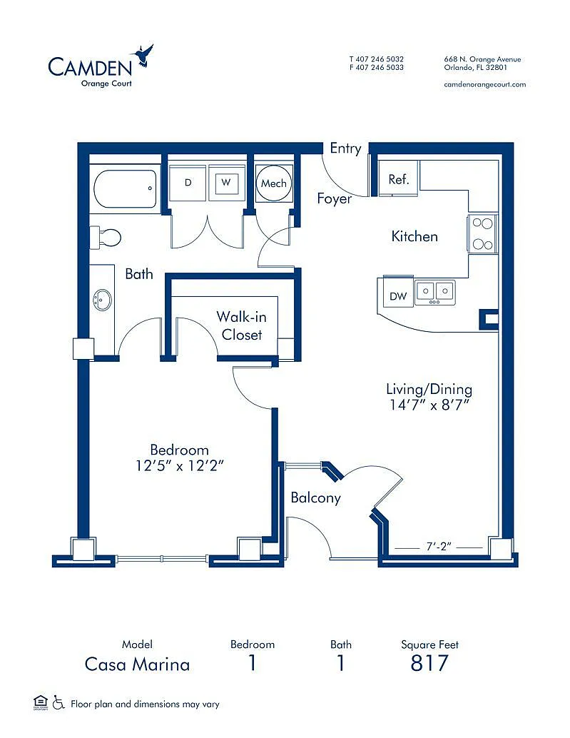 Floor plan Casa Marina