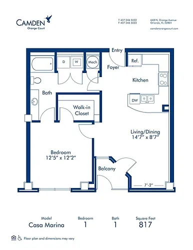 Floor plan Casa Marina