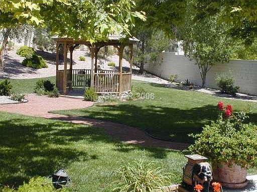 1/2 acre parklike backyard