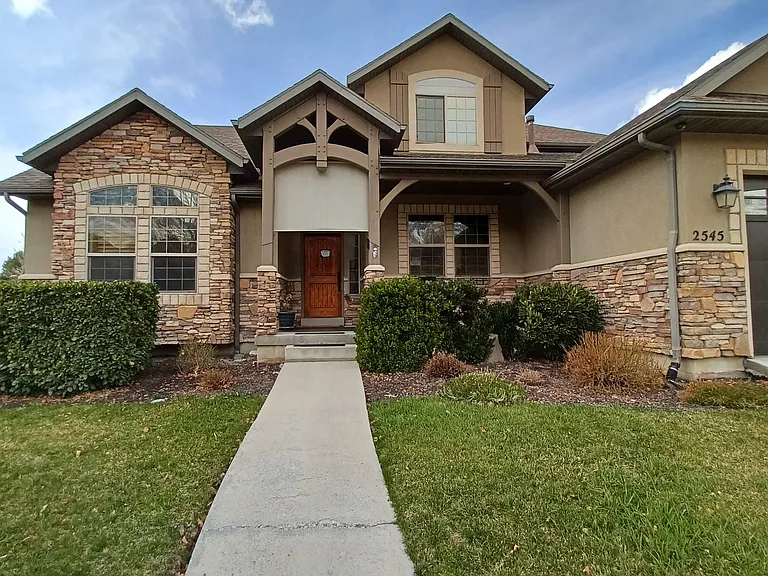 Front porch and walkway