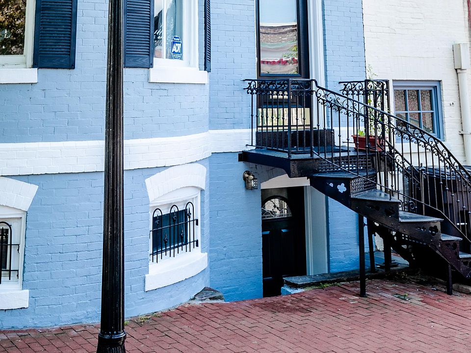 Lower door is entrance to the English basement