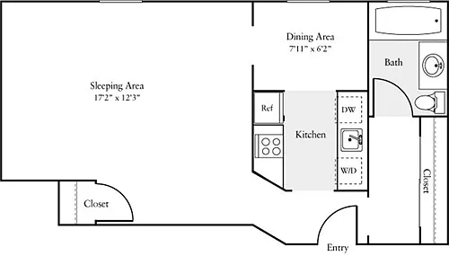 Floor plan Studio I