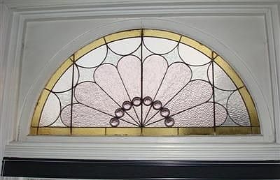 Stained glass in the foyer