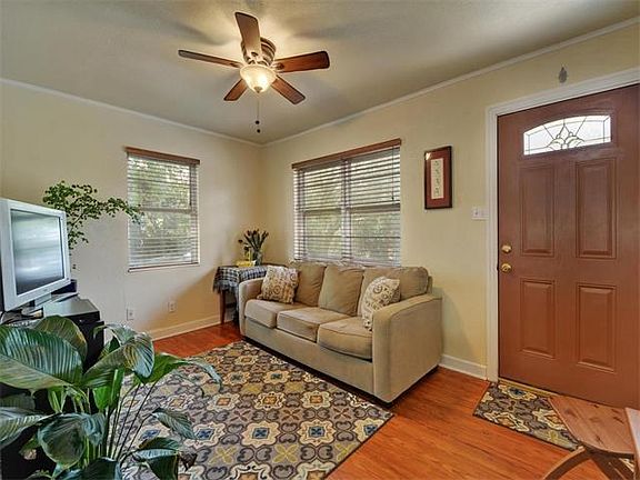 Original hardwoods in living and bedrooms.