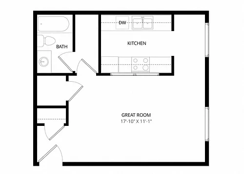 Floor plan Studio
