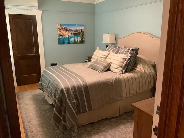 Bedroom #1 with closet system and a/c