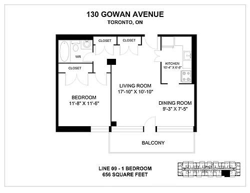 Floor plan 1 Bedroom