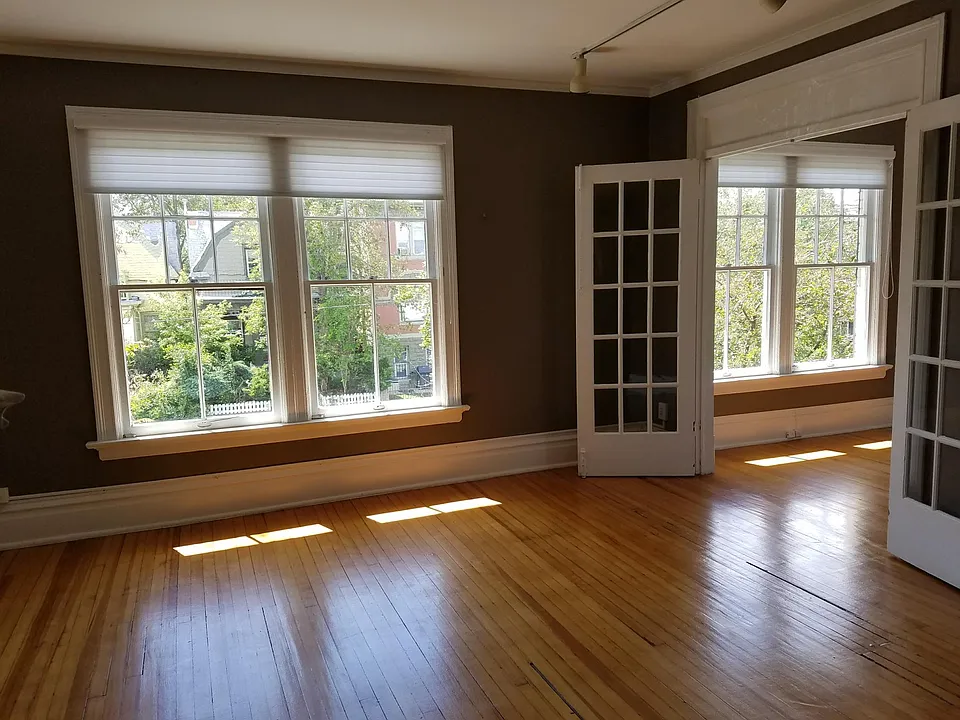 Living room that opens to office/guest room