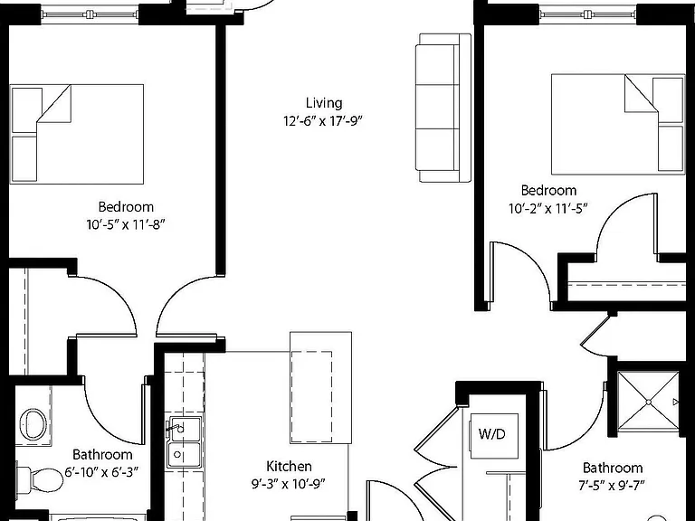 Floor plan may vary by unit.