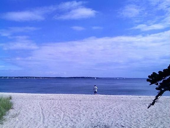 View of the ocean, short walk to the beach!