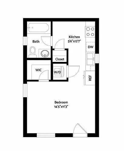 Floor plan Studio