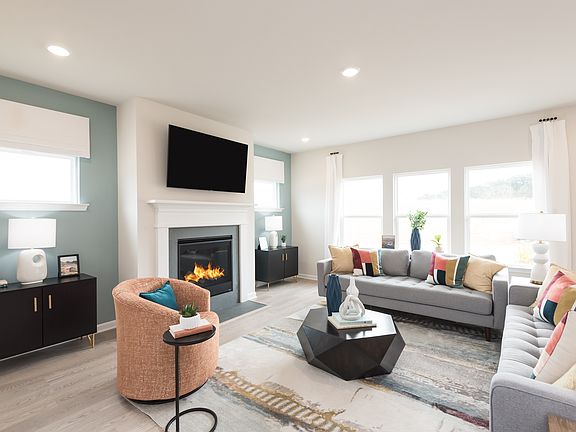 The Taylorsville floorplan with the Lush White interior package modeled at Parkside at Grayson.