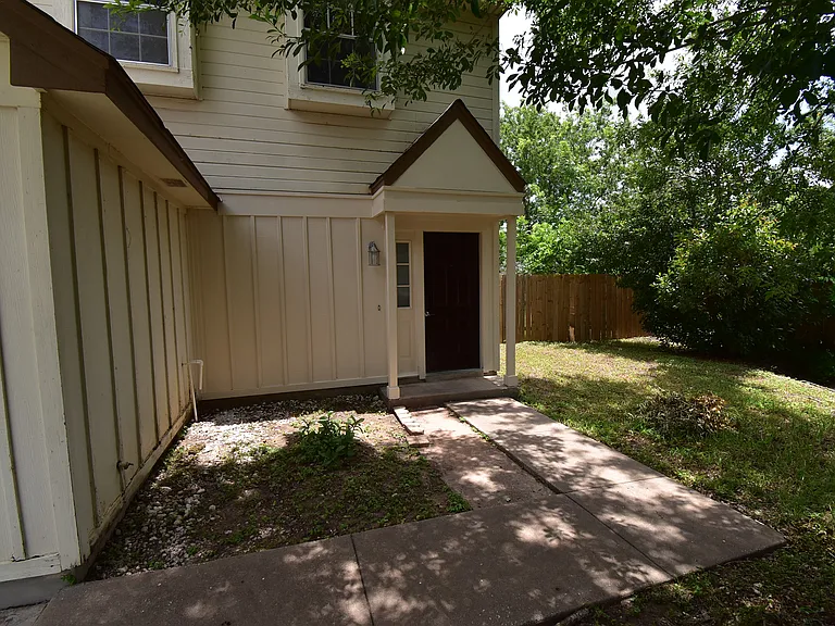 Entry door welcomes you to a beautiful home