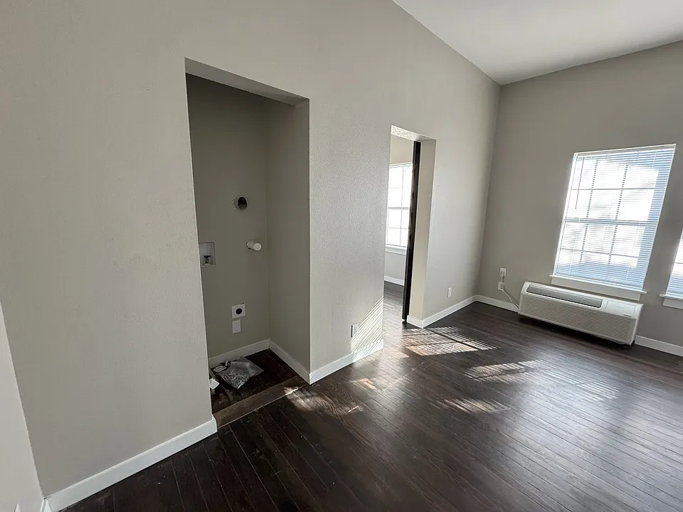 Laundry Connections in Living Room