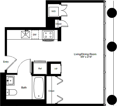 Floor plan Studio D 8