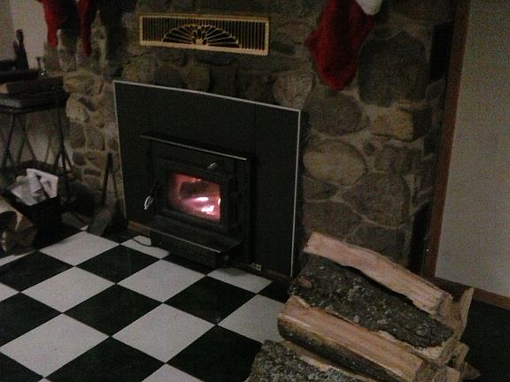 basement fireplace w insert