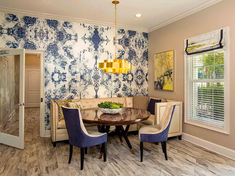 Resident lounge with gathering space
