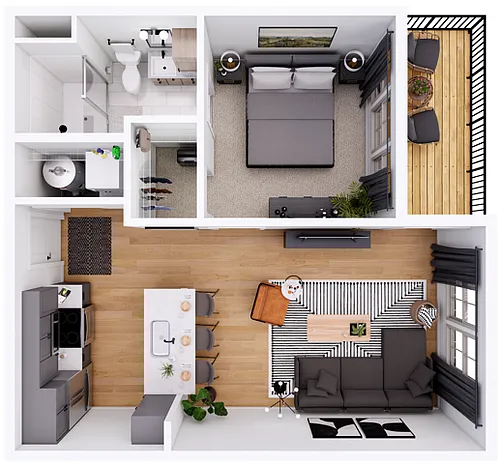 Floor plan The Sage-1E