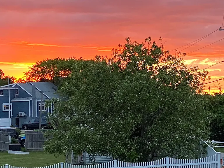 Sunset from the Street Porch