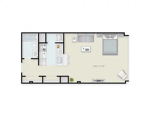 Floor plan Studio