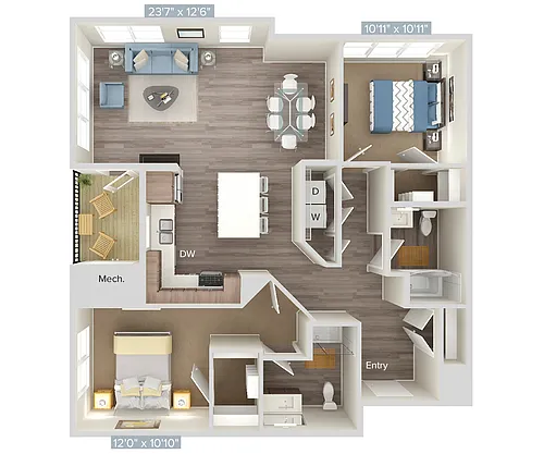 Floor plan B7-347