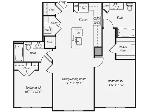 Floor plan B1-1032
