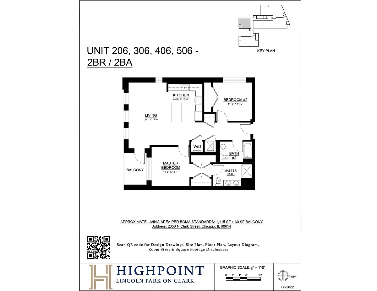 Floor plan 2 Bed 2 Bath