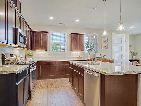 Kitchen with ample storage and upgraded appliances