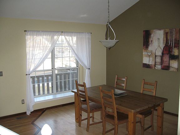 front door, dining room