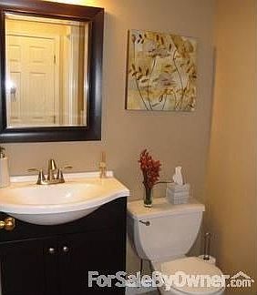 All new upgraded half bath!