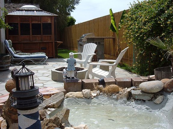 spa with water garden