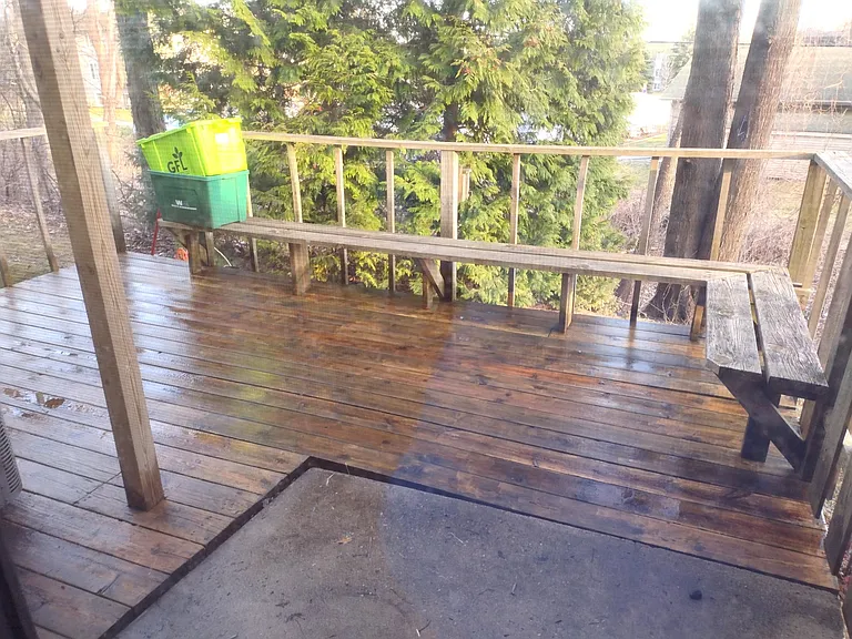 Outside deck