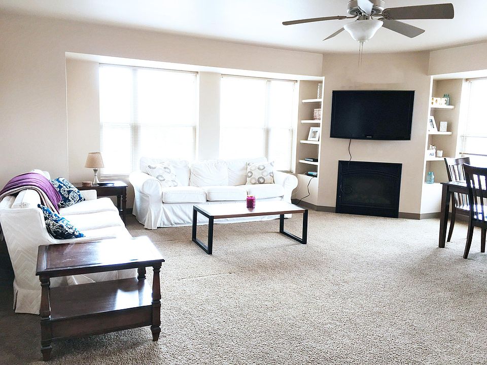 Very large living room with fireplace