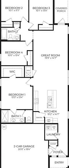 Harper Floor Plan Harper Floor Plan