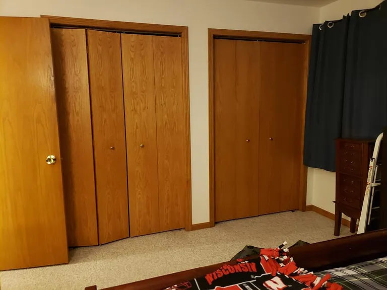 Master Bedroom with Two Closets